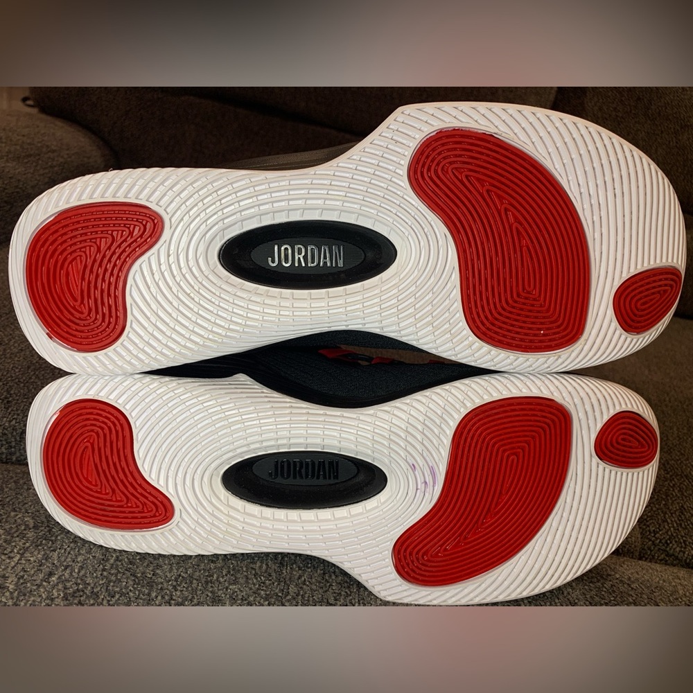 Jordan Black and Red Athletic Shoes - Picture 6 of 8